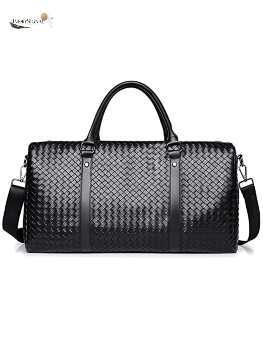 PU Leather Travel Duffle Bag Men's Weekender Carry On Overnight Gym